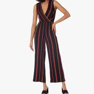 Diane Von Furstenberg Black and Pink Jumpsuit